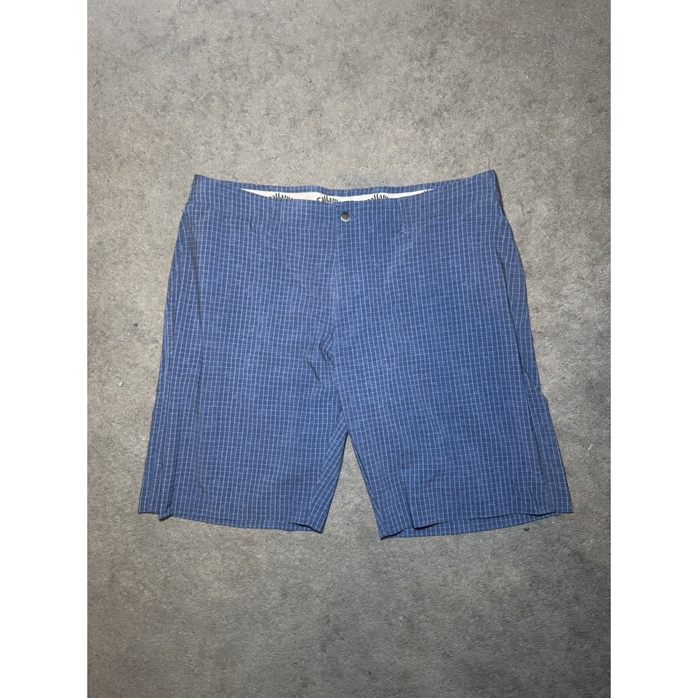 Callaway Golf‎ Shorts Mens Size 38 Blue Plaid Performance Stretch Casual